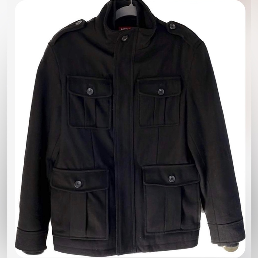 Merona Wool Black Jacket Men's Small